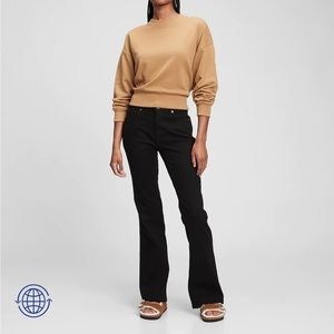 Mid Rise Bootcut Leg Jeans With Washwell - True Black - size 14/32R